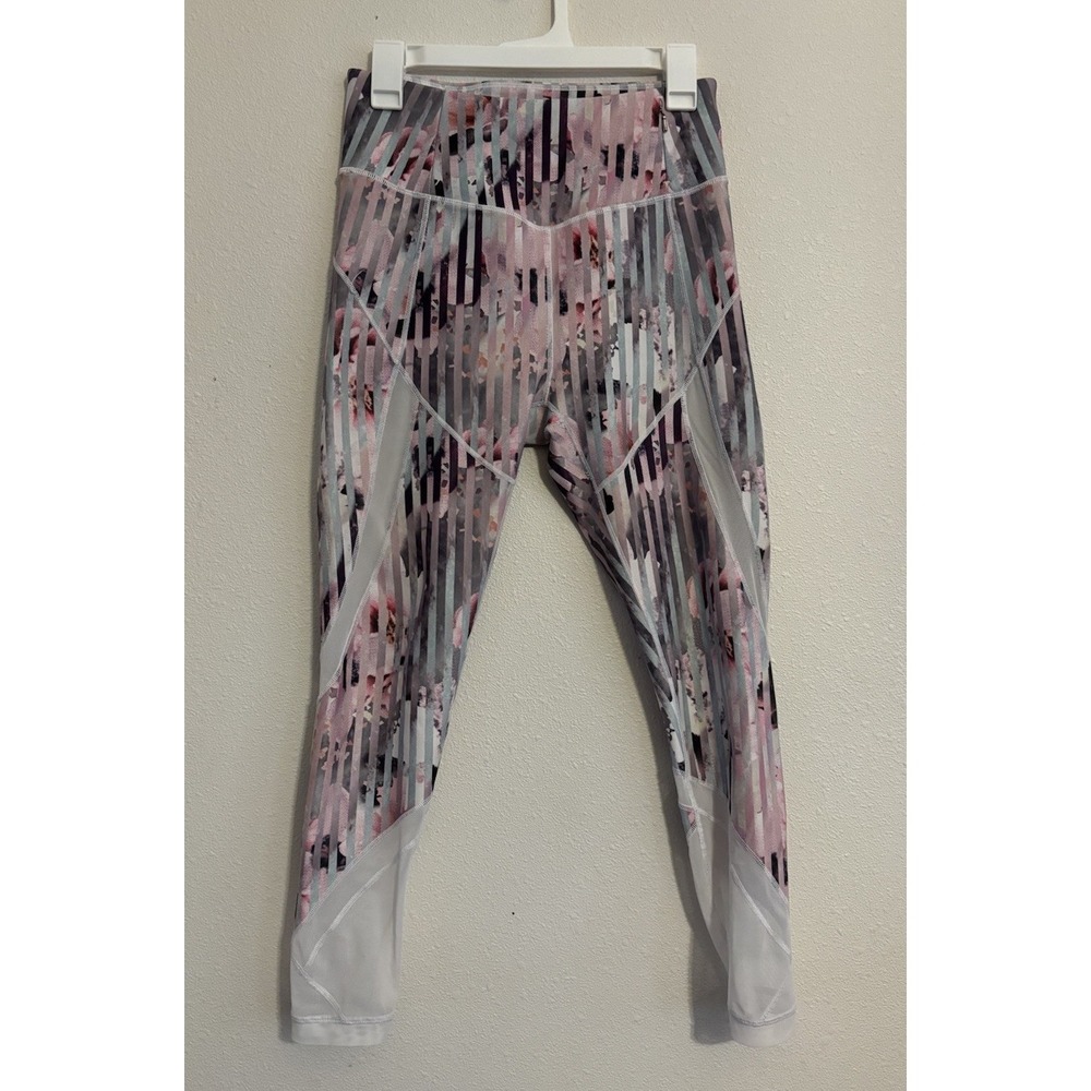 Calia by Carrie Underwood Women's Size M‎ Mesh Leggings Luster Stripe